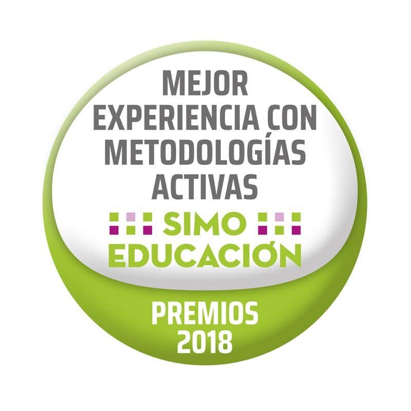 sello de SIMO-Mejor Experiencia con metodologías activas