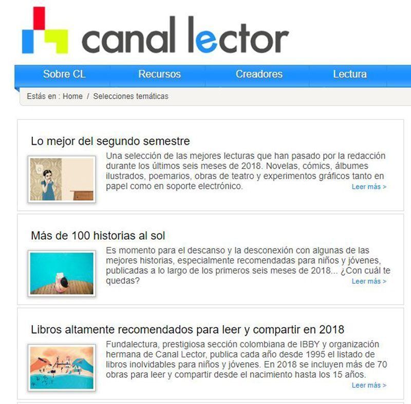 Canal lector dinámicas para animar a la lectura