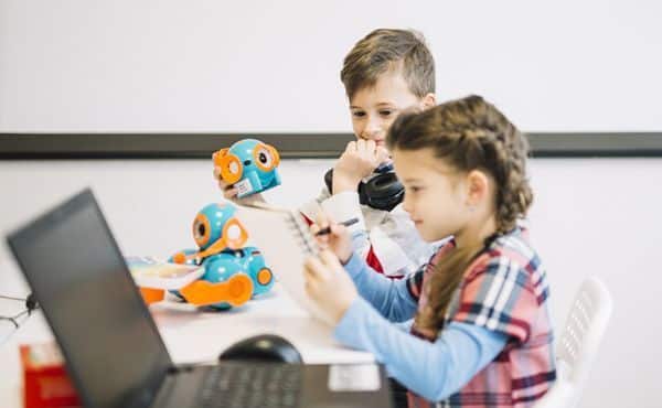 niños extraescolar robótica