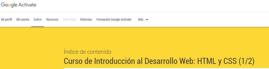 Curso De Introducción Al Desarrollo Web: Html Y Css﻿