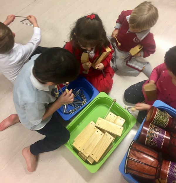 Niños Aprendizaje Musical Cerebro
