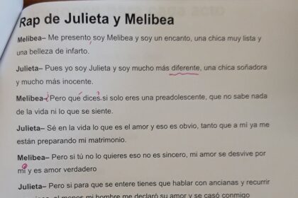 Batalla de gallos entre Julieta y Melibea