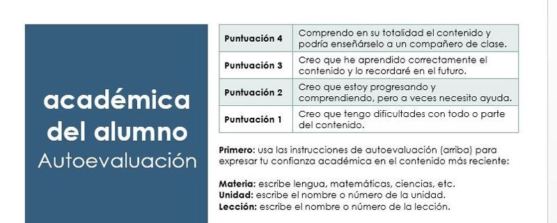 plantilla Autoevaluación