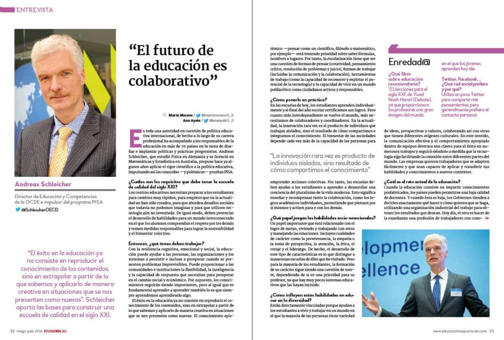 entrevista andreas schleicher