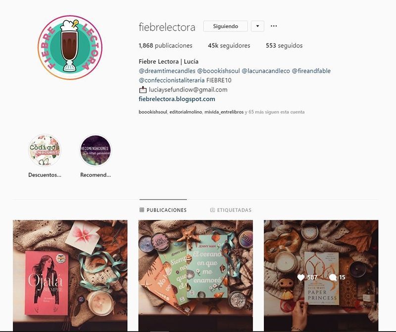 Cuentas Literarias Instagram