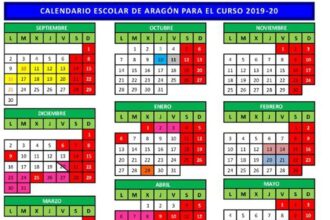 Calendario escolar Aragon1