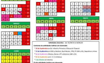 Calendario escolar Aragon1