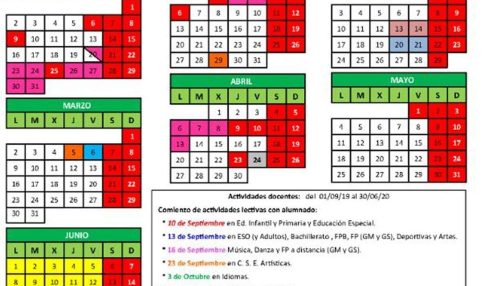 Calendario escolar Aragon1