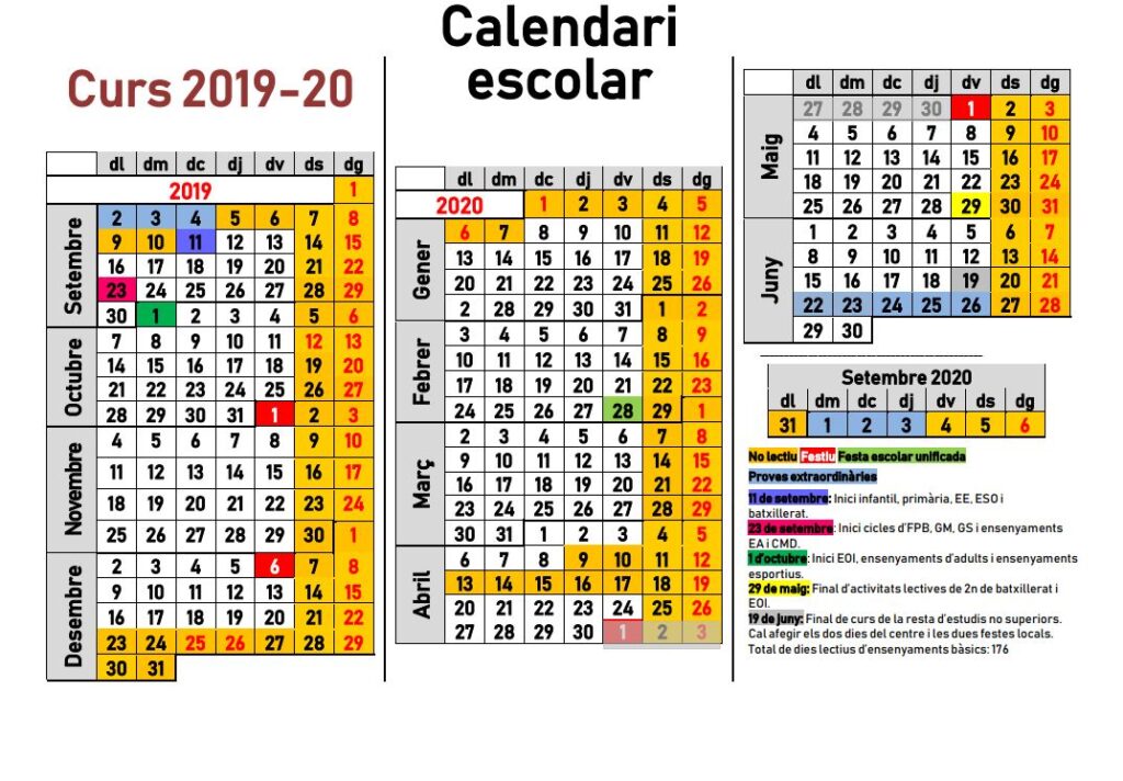 Calendario escolar Islas Baleares