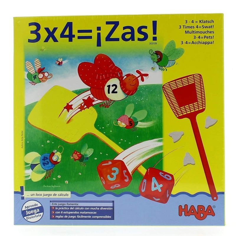 Haba- 3 X 4 = ¡Zas! Juegos De Mesa De Lógica