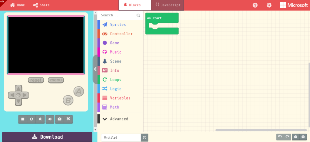 Curso gratuito online de Microsoft makecode