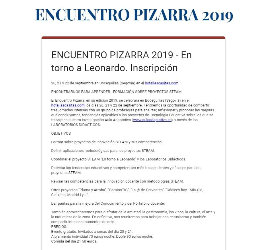 Encuentro Pizarra 2019