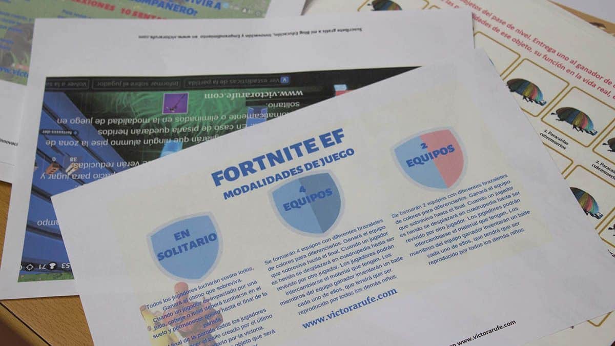 Así se puede trabajar con Fortnite en las clases de Educación Física