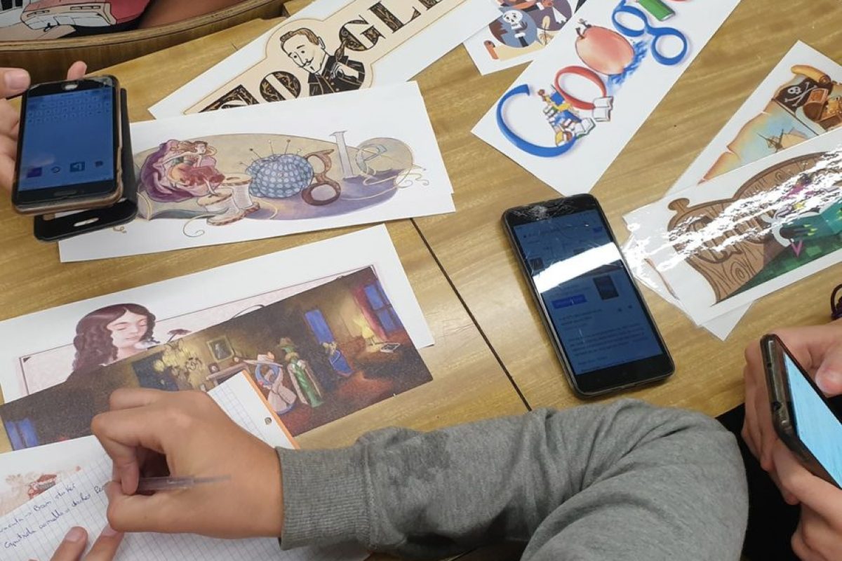 Trabajar literatura con Doodles y Realidad Aumentada Doodles Google