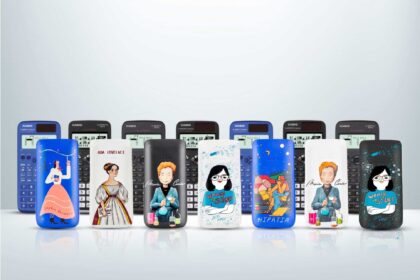 científica en la calculadora