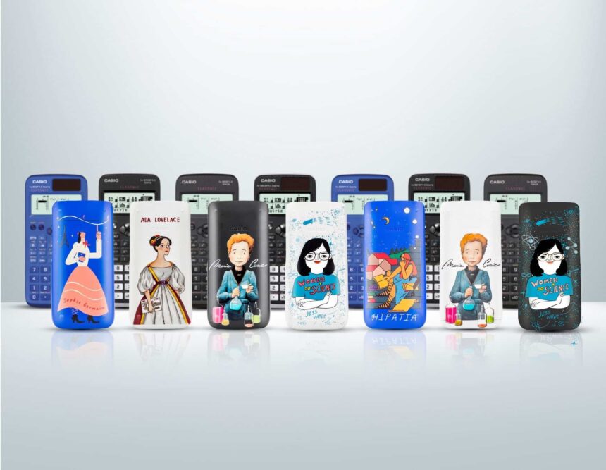 científica en la calculadora