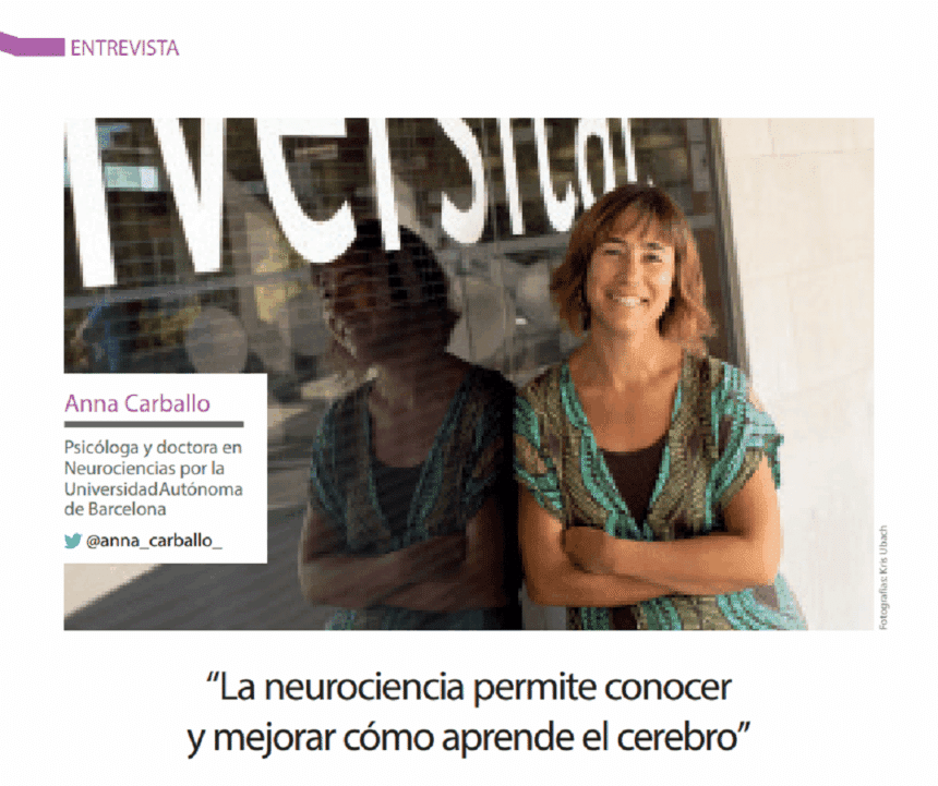 Anna Carballo: “La neurociencia permite conocer y mejorar cómo aprende el cerebro”