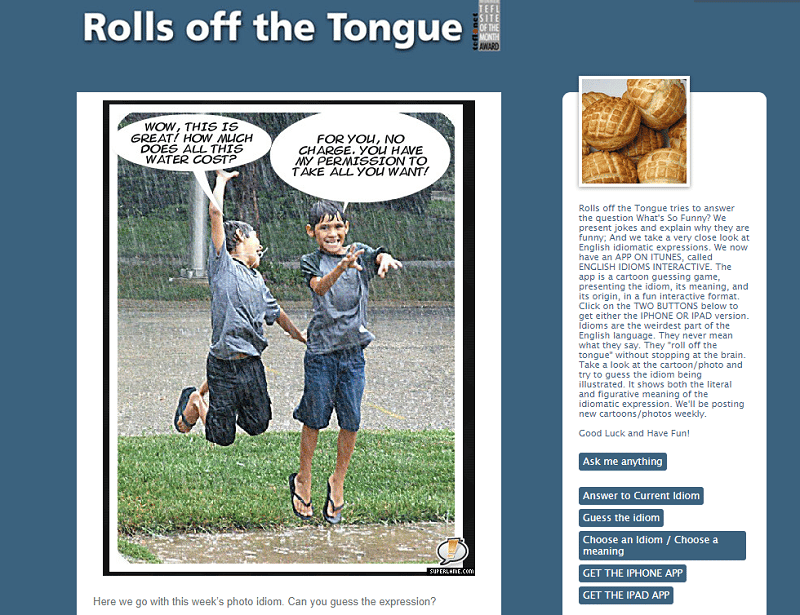 Rolls of the toungue