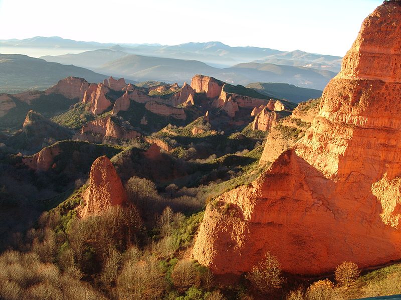 Las médulas (León) naturaleza otoño