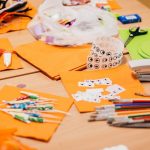 Pupitre de una clase de arte