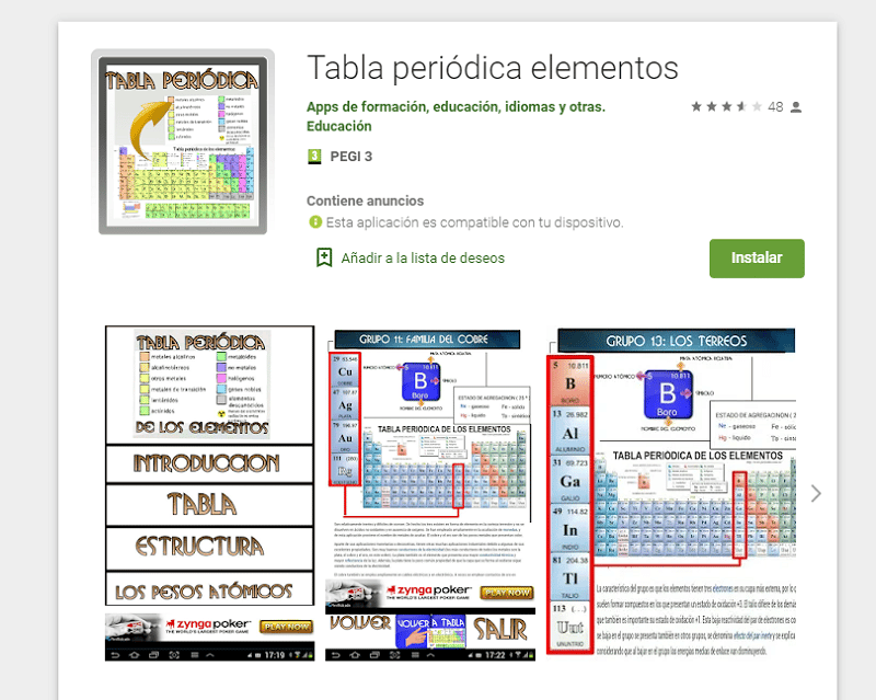 Tabla Periódica Elementos