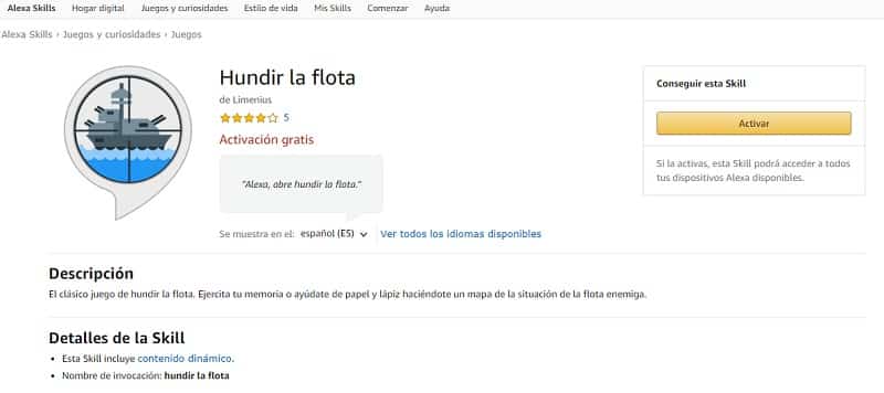 Hundir La Flota (Skills De Alexa Para Trabajar La Memoria)