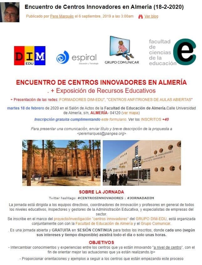 Encuentro de centros innovadores en Almería