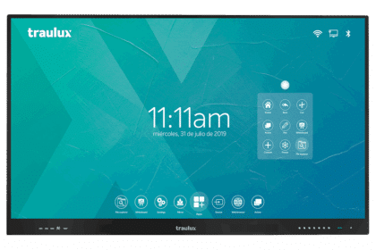 Monitores interactivos para educación y docentes.