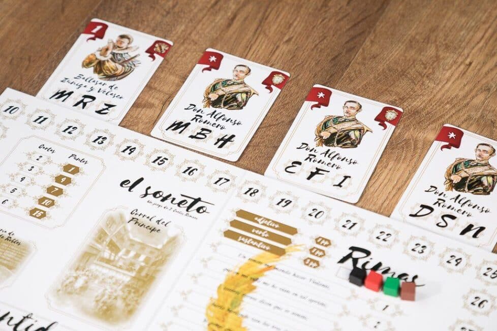 El soneto juegos de mesa lectura