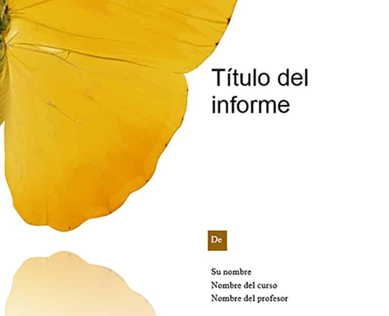 plantilla de word informe de estudiantes