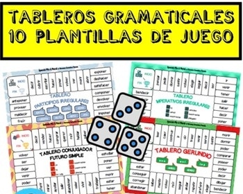 10 Juegos De Mesa Gramaticales: Conjugación Y Tiempos Verbales En Español.