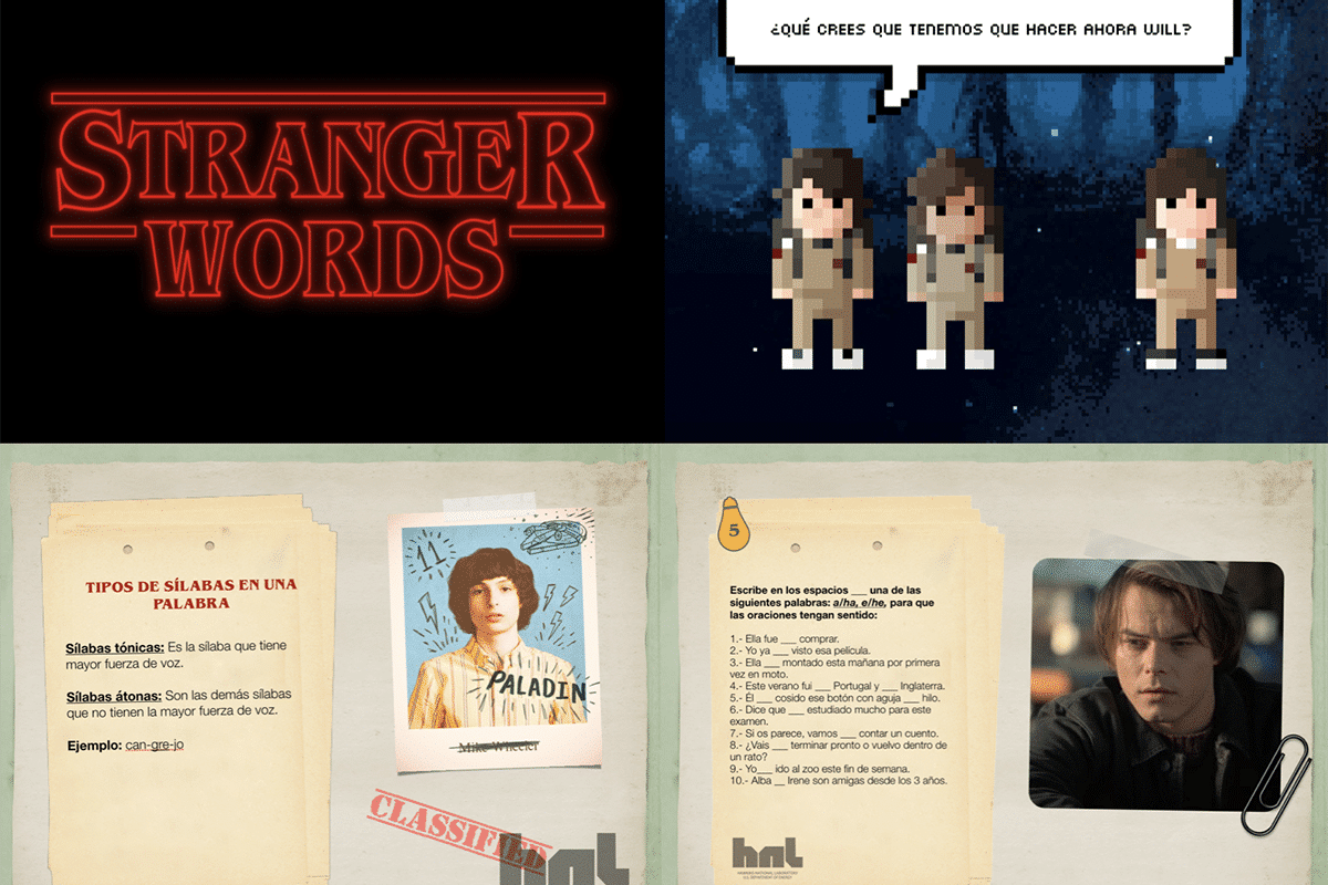 Los personajes de Stranger Things entran en clase de Lengua Stranger Words