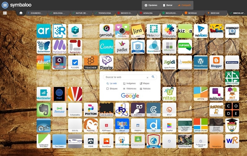 Aplicaciones varias en Symbaloo