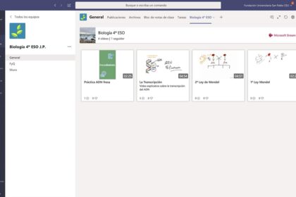 TEAMS canal de videos