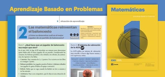 Editorial Casals, matemáticas online para Secundaria basadas en el ABP