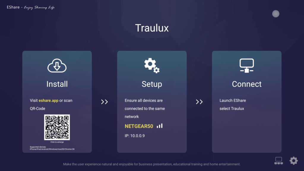 traulux monitor interactivo