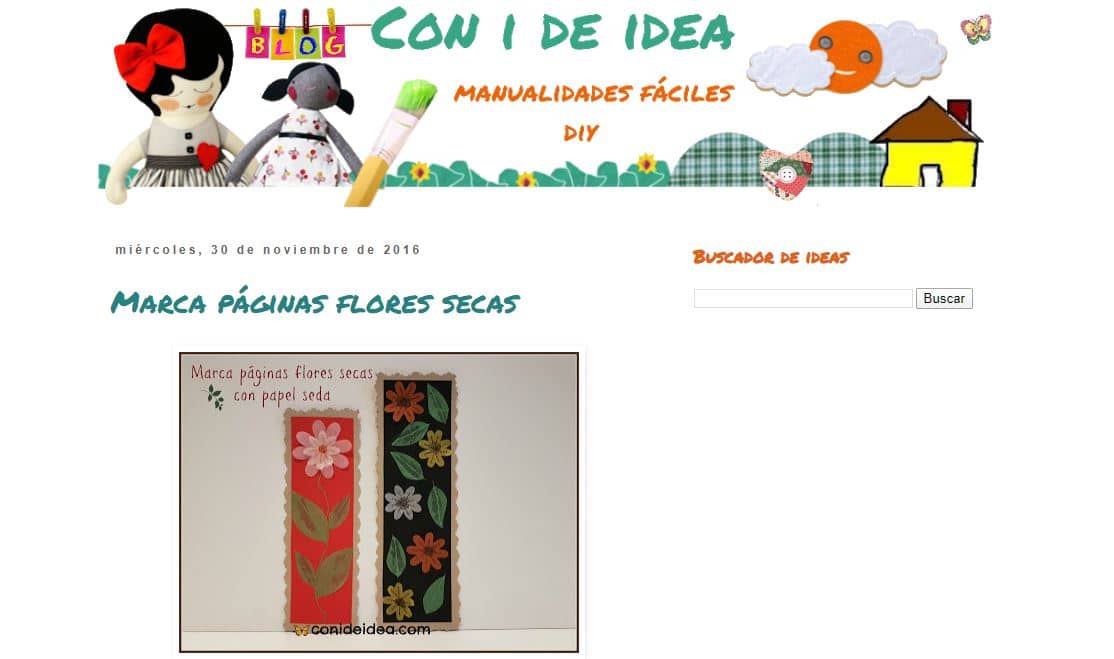 Manualidades infantiles con flores secas - Pequeocio