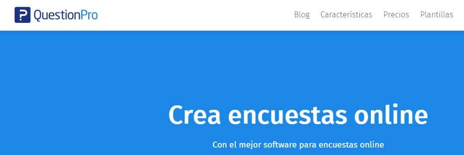 QuestionPro herramientas para crear y corregir exámenes