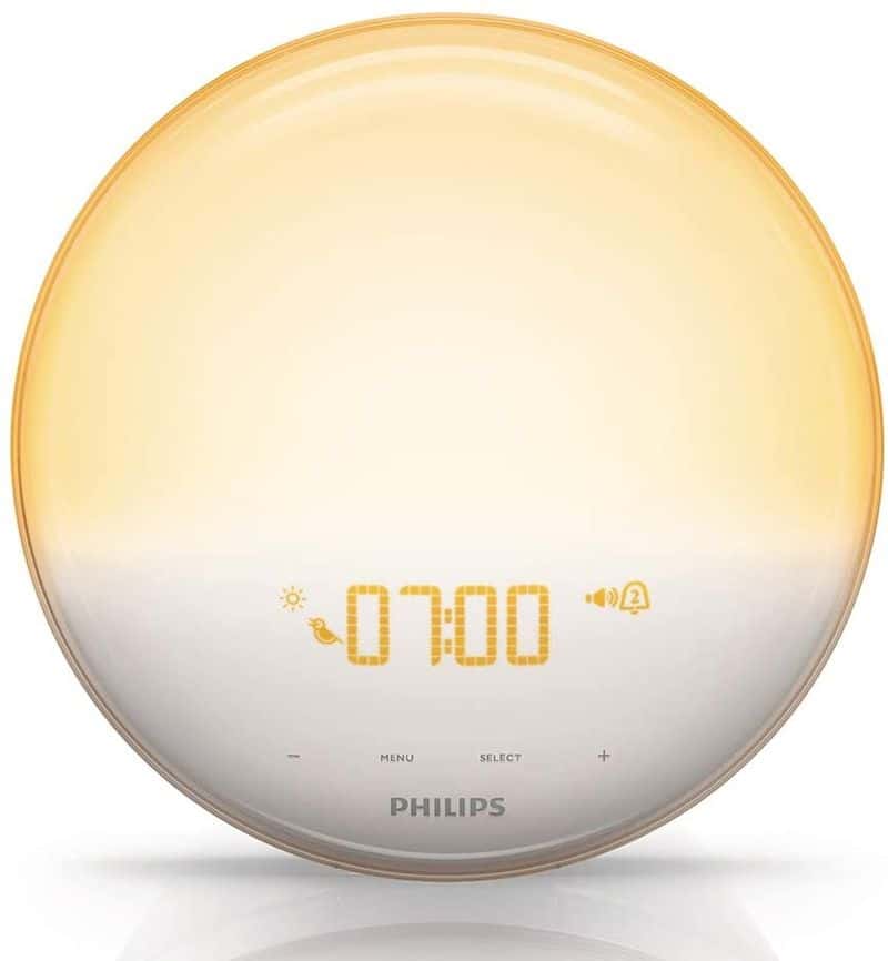 Despertador Philips Wake-up Light gadgets para aliviar el estrés