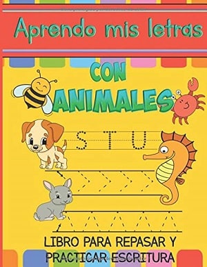 Aprendo mis letras con animales Libros de escritura