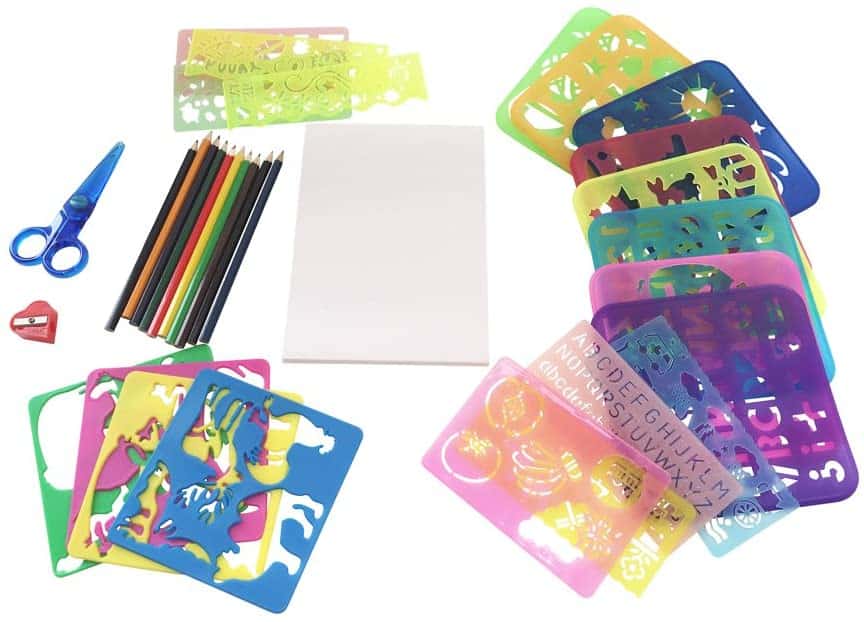 Juego de plantillas para dibujar
