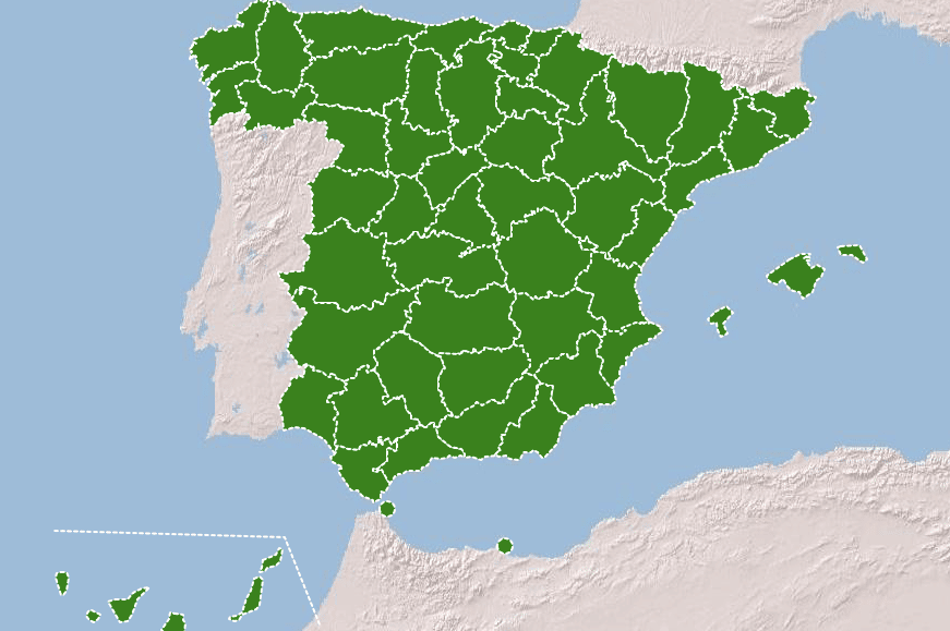 Mapa interactivo Geografía de España