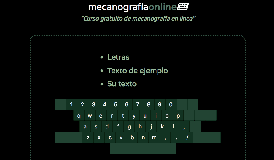 mecanografía online