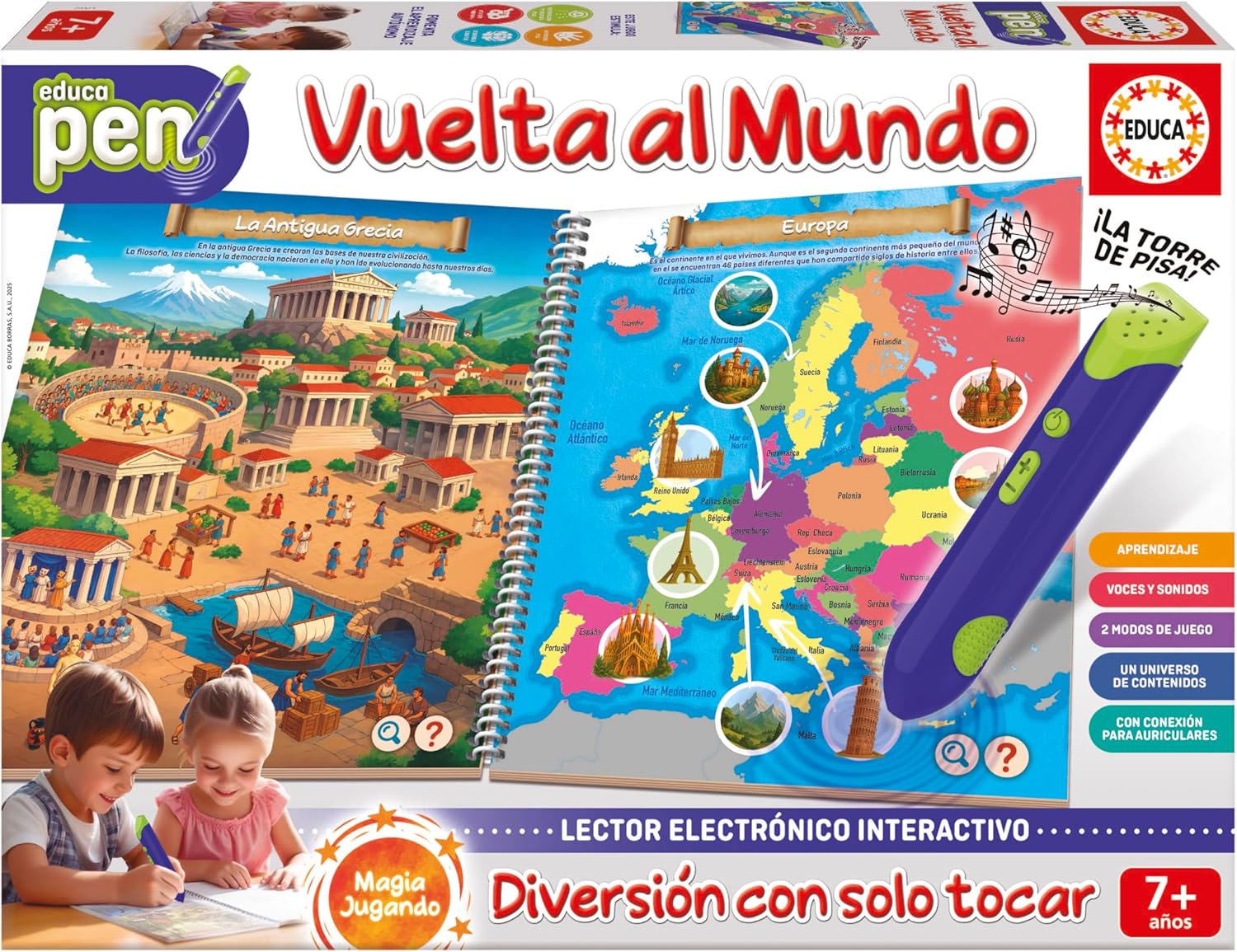 Educa Pen juegos de mesa para repasar geografía