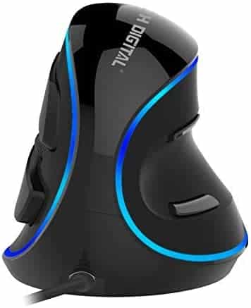 Ratones Ergonómicos Jtd Wired Blue Led