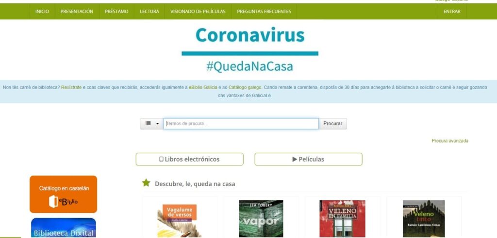 Galicia Le: Bibliotecas Online