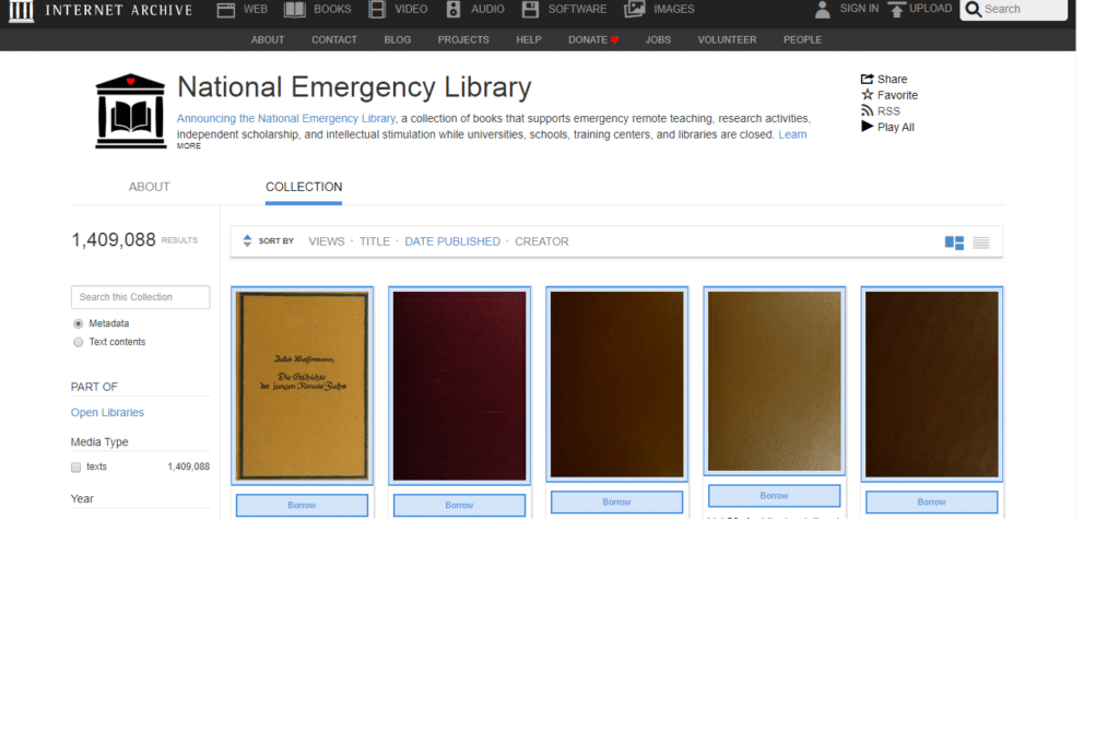 Nacional Emergency Library