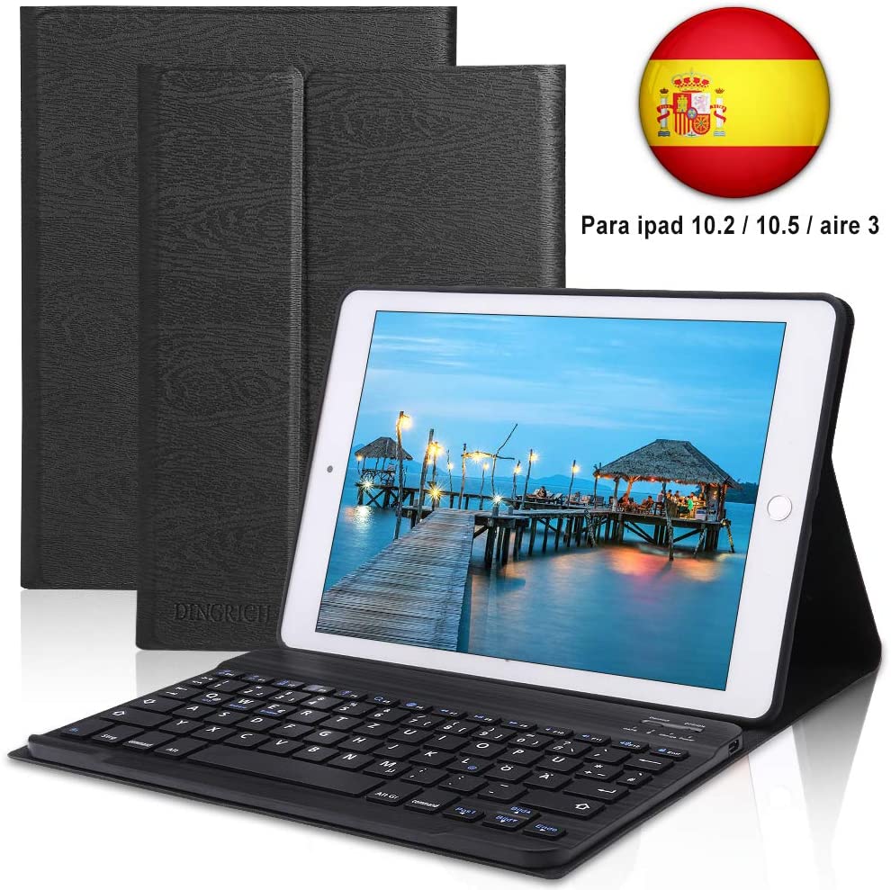 Dingrich fundas con teclado para iPad