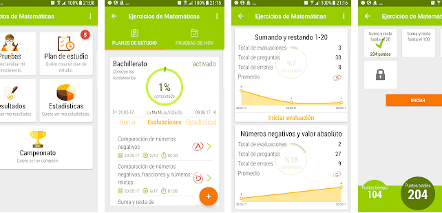 Ejercicios de matemáticas