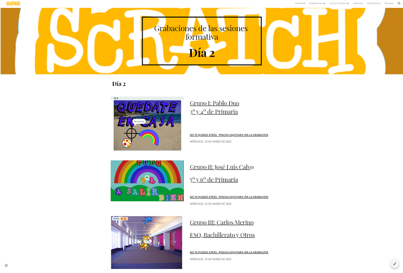 Scratch grabaciones cursos de scratch gratuitos